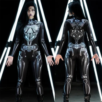  [Ti si moja tajna] Super Robot Punk Cyberpunk Ženski Kombinezon Kombinezon Kostime za Косплея Unisex Body Za Nastupe