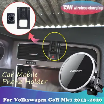  Auto Držač Telefona za Volkswagen VW Golf Mk7 2013 ~ 2020 Magnetska Stalak za Oduška Podrška za Bežično Punjenje Pribor 2014 2015