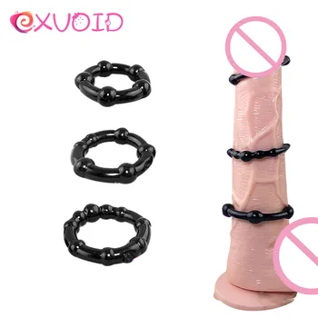  EXVOID 3 kom./compl. Prsten za penis Odgađanje Ejakulacije TPR Prsten za Člana Seks-Igračke za Muškarce Muška Masturbacija dobra Za Odrasle Sex shop