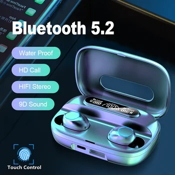  M9 TWS Bluetooth Slušalice Hi-Fi Stereo 5,2 Bežične Slušalice U uho Slušalica, Handsfree Slušalice, Punjač Za Smartphone