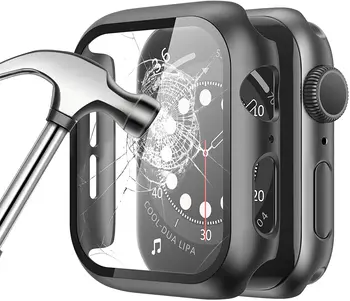  Staklo + Torbica Za Apple Watch case 45 mm 41 mm 44 mm 40 mm 42 mm 38 mm iWatch Pribor Zaštitna folija za zaslon Apple watch series 3 6 SE 7 8