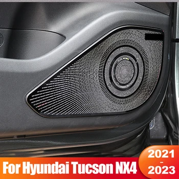  Za Hyundai Tucson NX4 2021 2022 2023 Hibridni N Line Auto-Vrata Visokotonca Audio Zvučnik Navlaka Pribor Od Nehrđajućeg Čelika