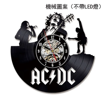  AC DC Zidni Sat Modernog Dizajna Glazba Rock Grupa Berba Vinil CD Satovi Zidni Satovi Home Dekor Pokloni za Fanove reloj de pared
